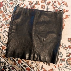 The Row Leather Lambskin Skirt
